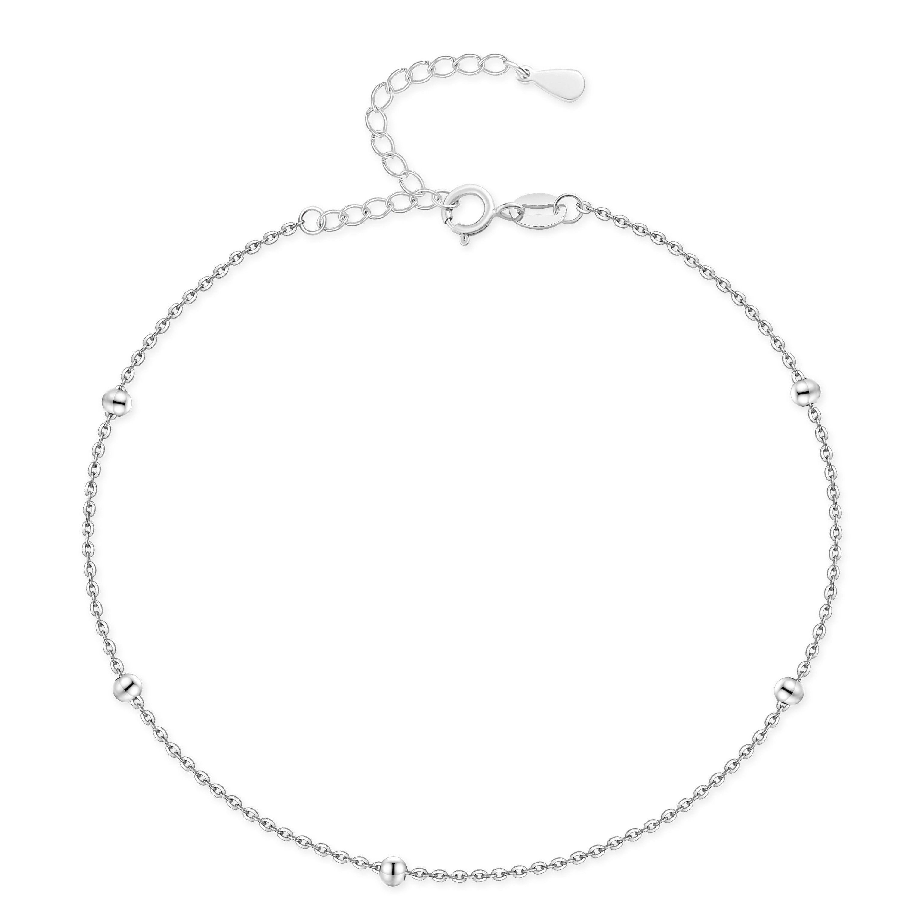 Bracelet de cheville "Petites Boules" ~ Argent / Or