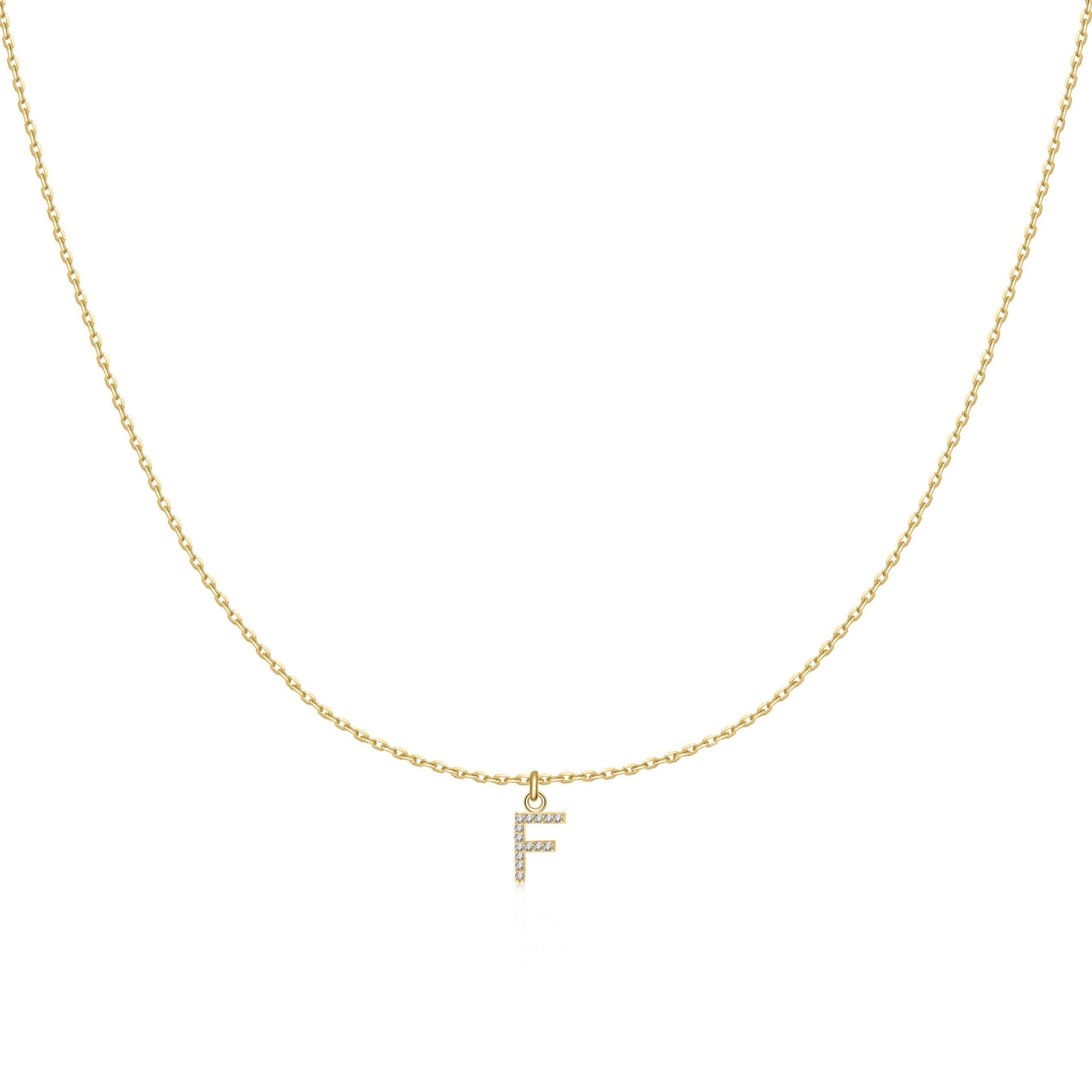 Collier "Little Initiale" ~ Argent Sterling