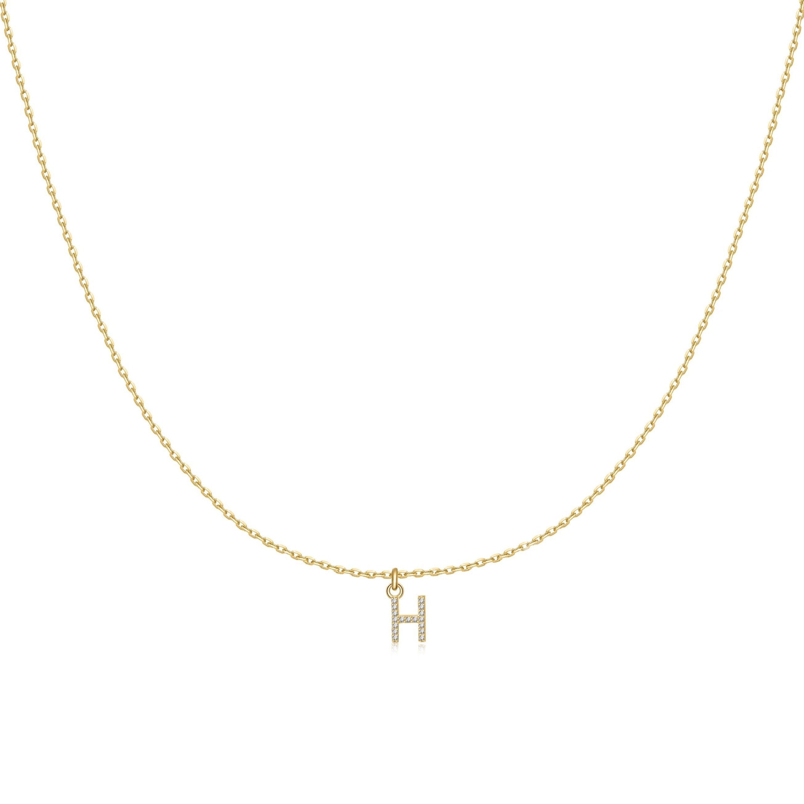 Collier "Little Initiale" ~ Argent Sterling