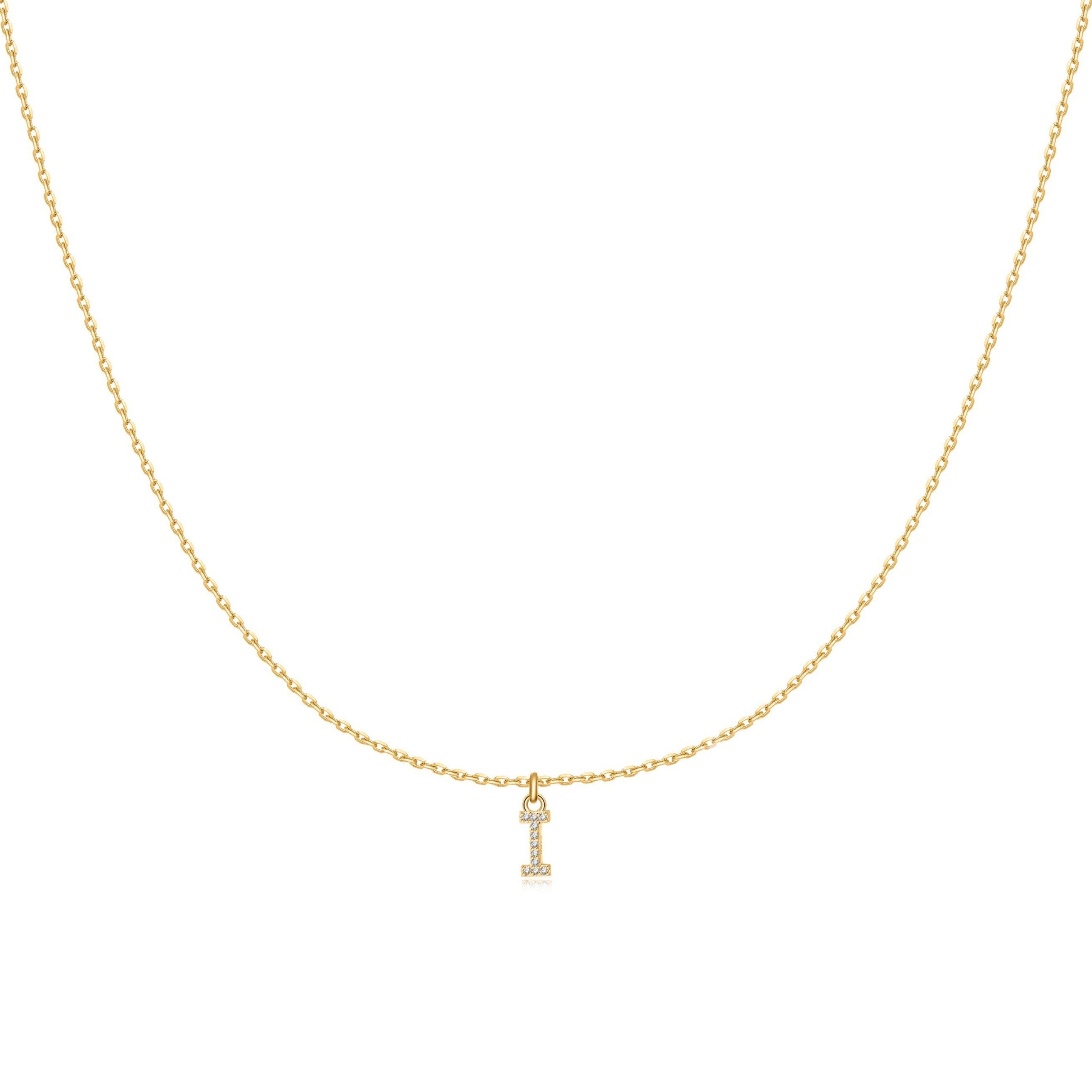 Collier "Little Initiale" ~ Argent Sterling