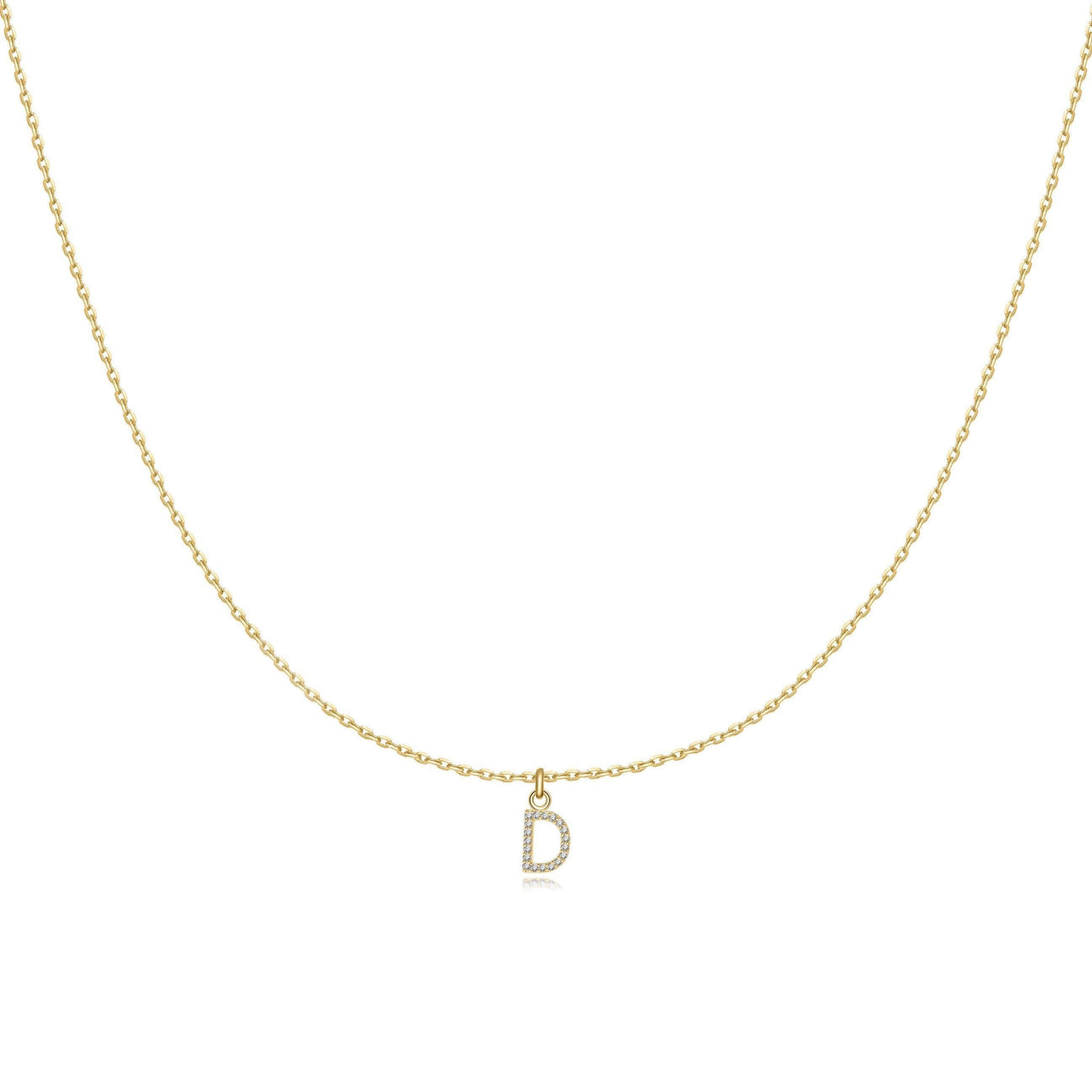 Collier "Little Initiale" ~ Argent Sterling