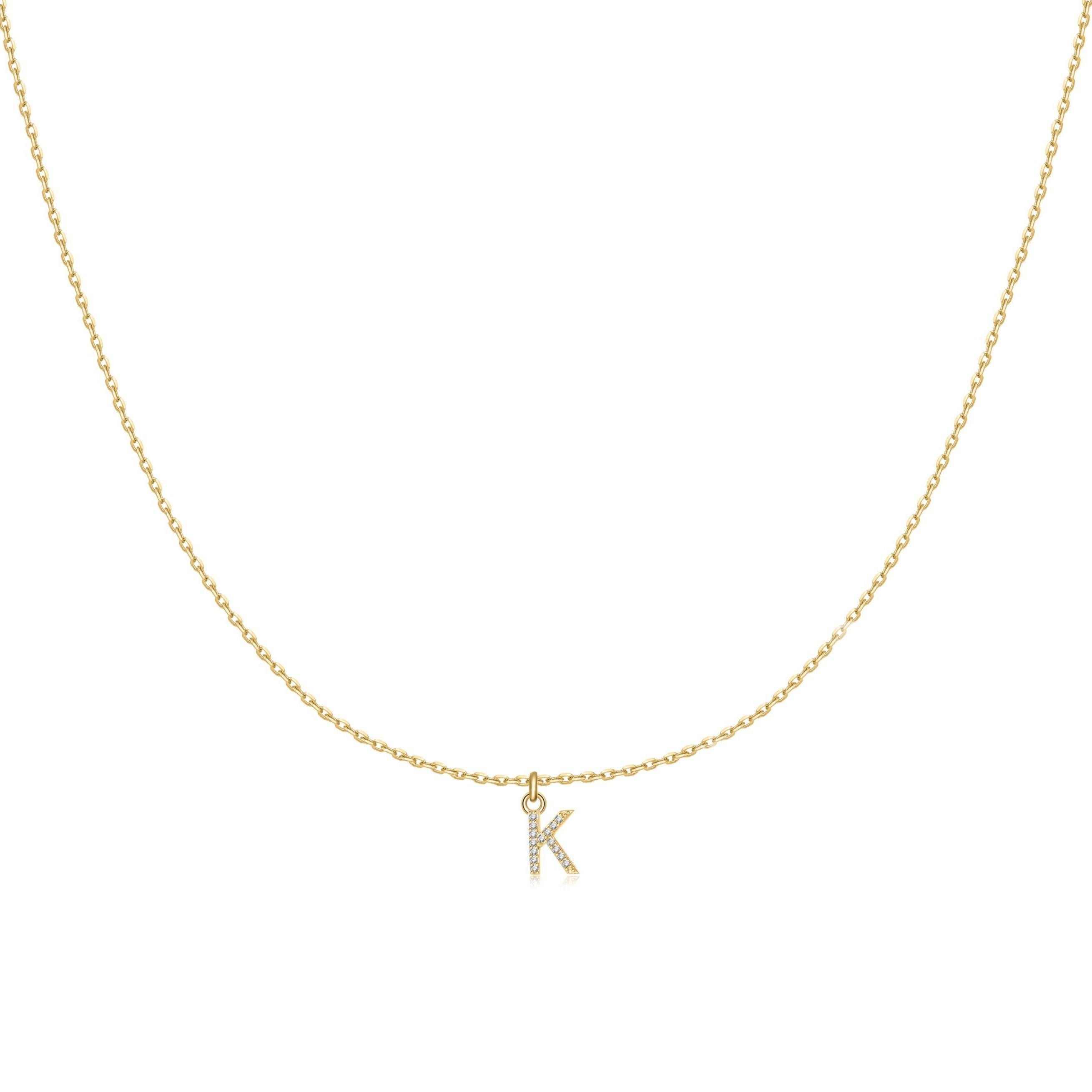 Collier "Little Initiale" ~ Argent Sterling