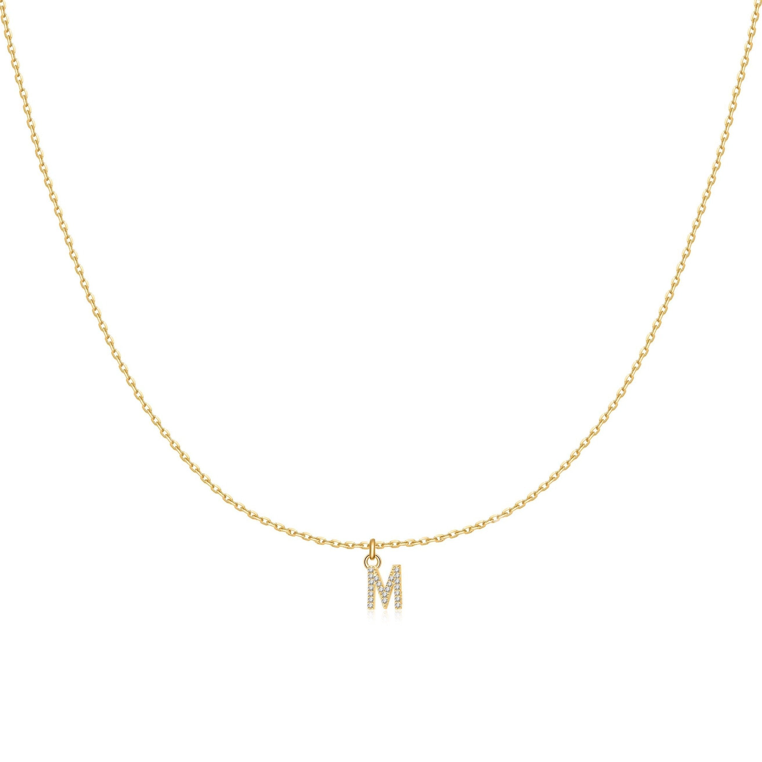 Collier "Little Initiale" ~ Argent Sterling