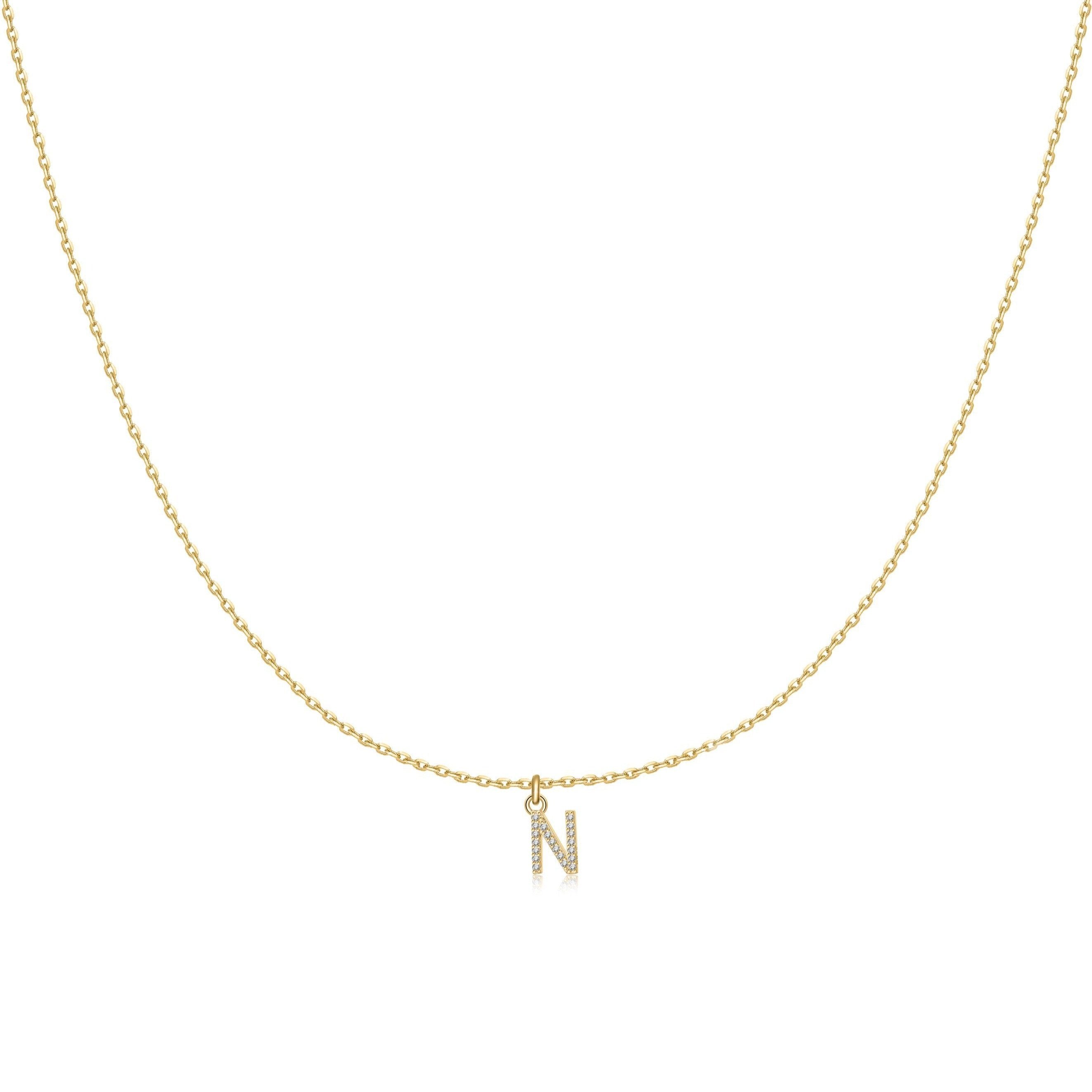 Collier "Little Initiale" ~ Argent Sterling