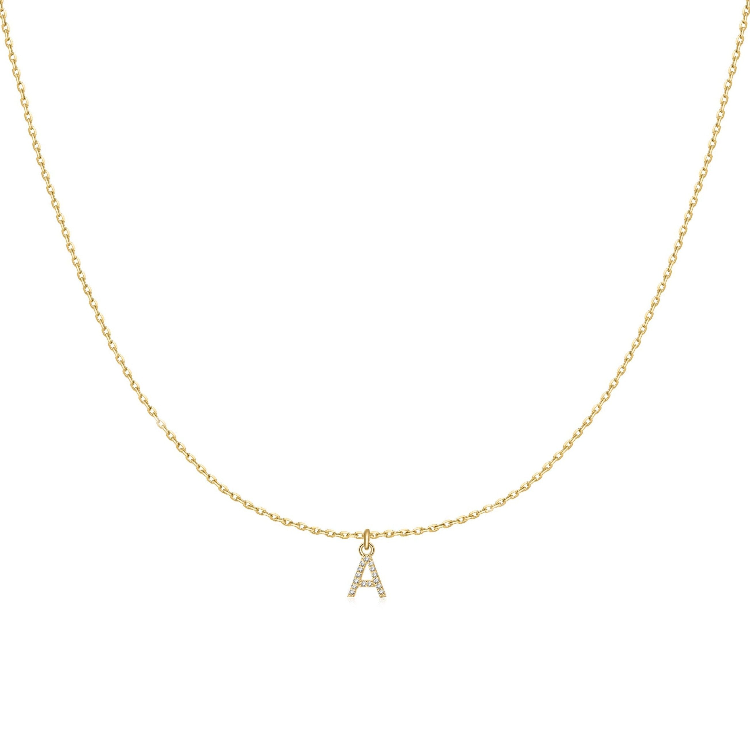 Collier "Little Initiale" ~ Argent Sterling