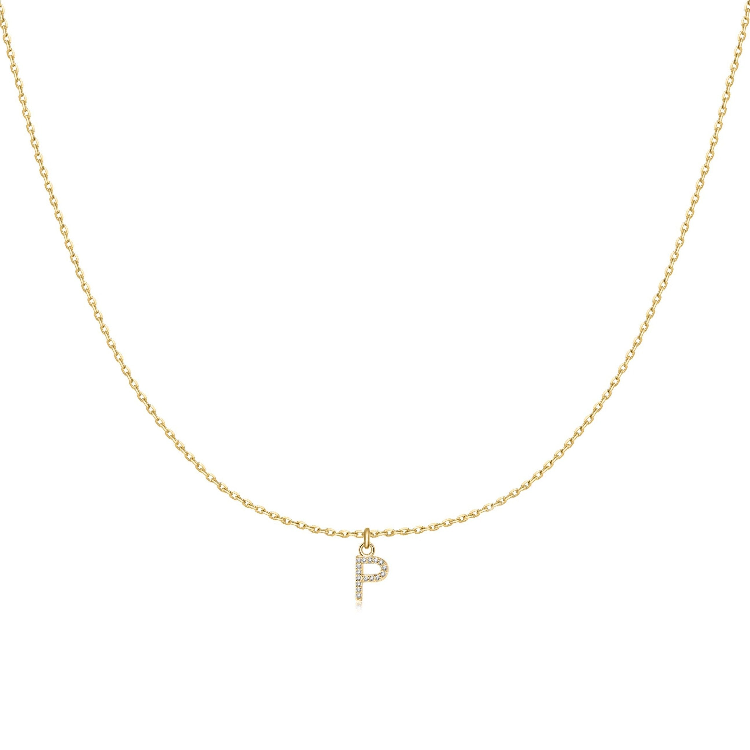 Collier "Little Initiale" ~ Argent Sterling