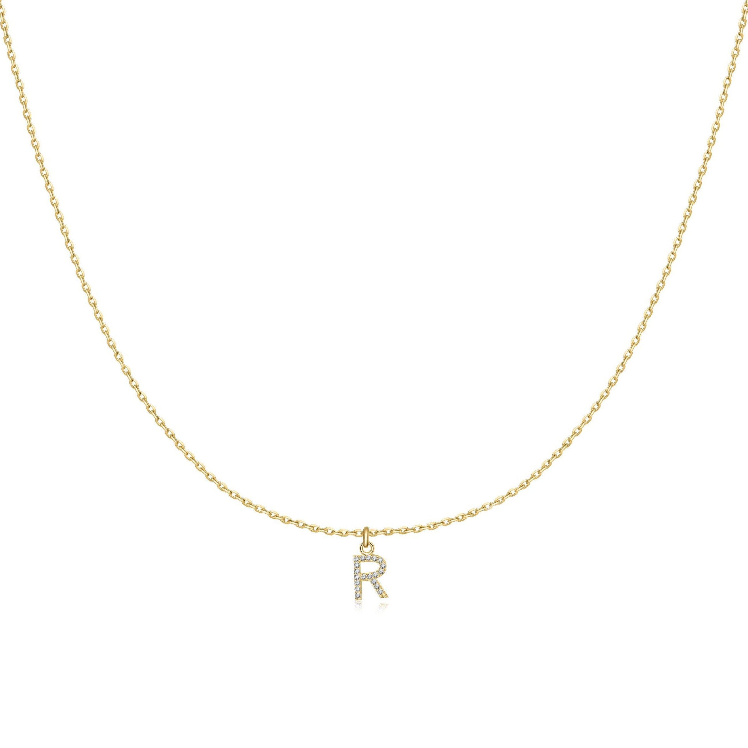 Collier "Little Initiale" ~ Argent Sterling