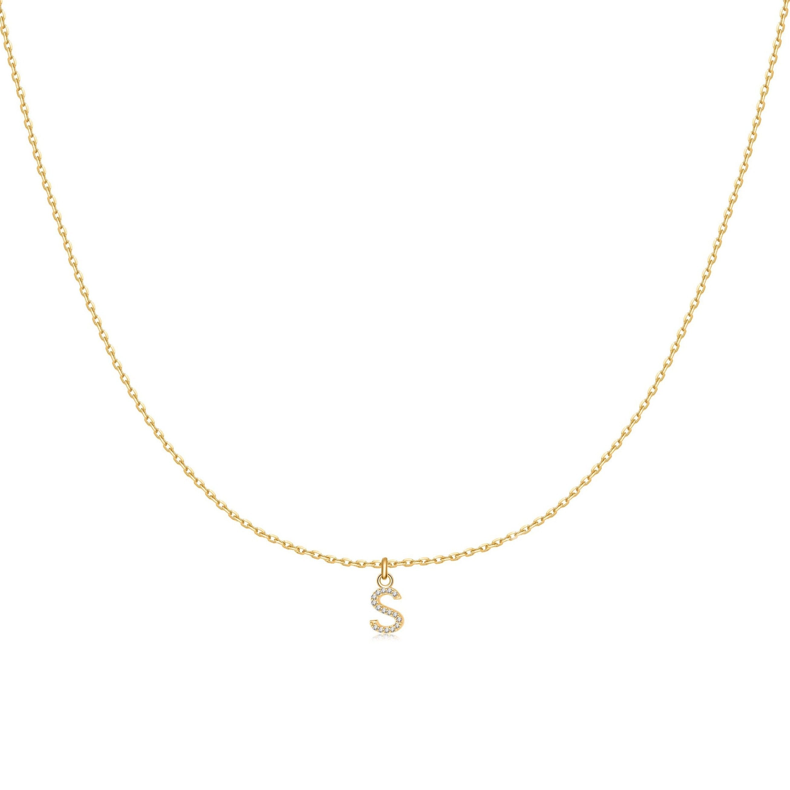 Collier "Little Initiale" ~ Argent Sterling
