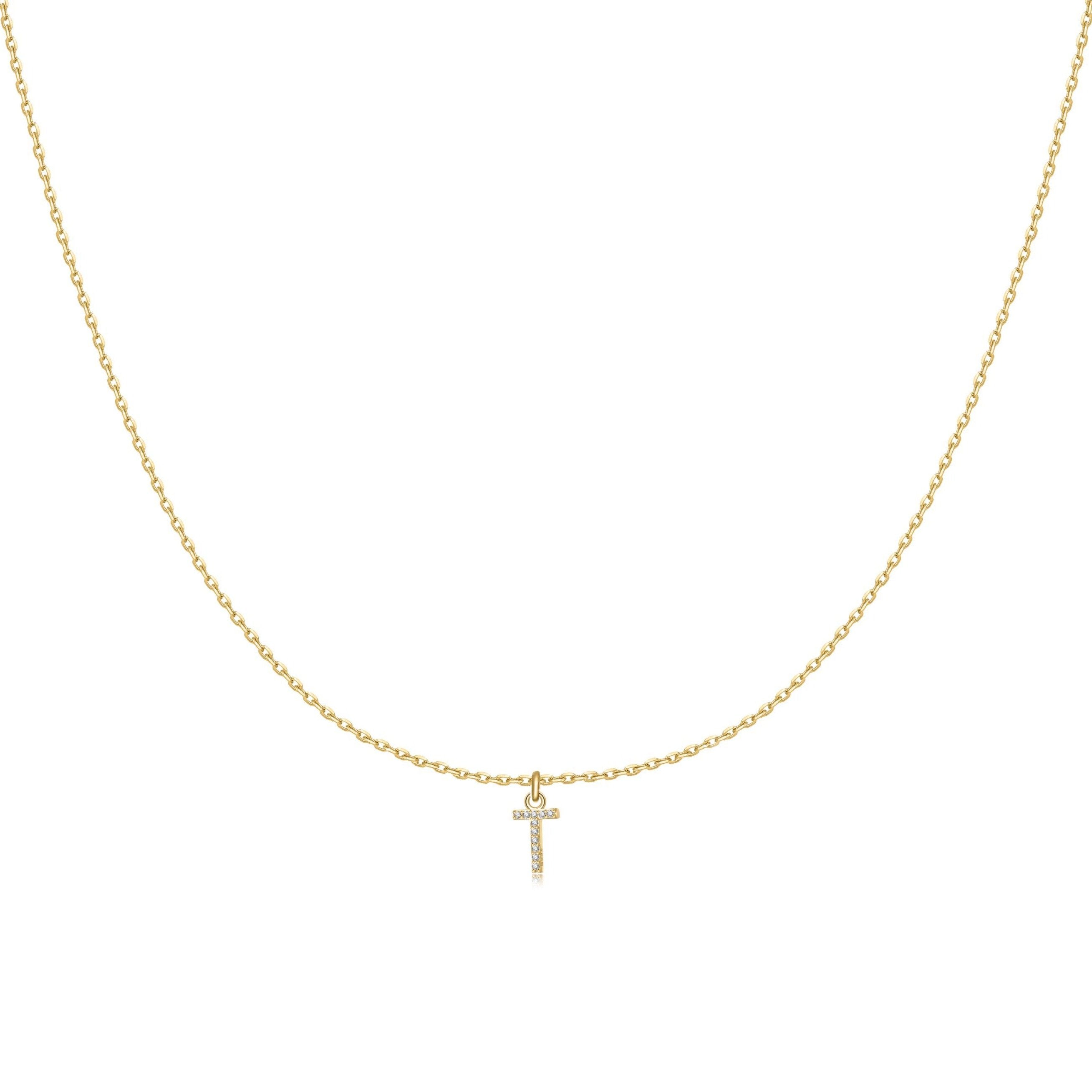 Collier "Little Initiale" ~ Argent Sterling