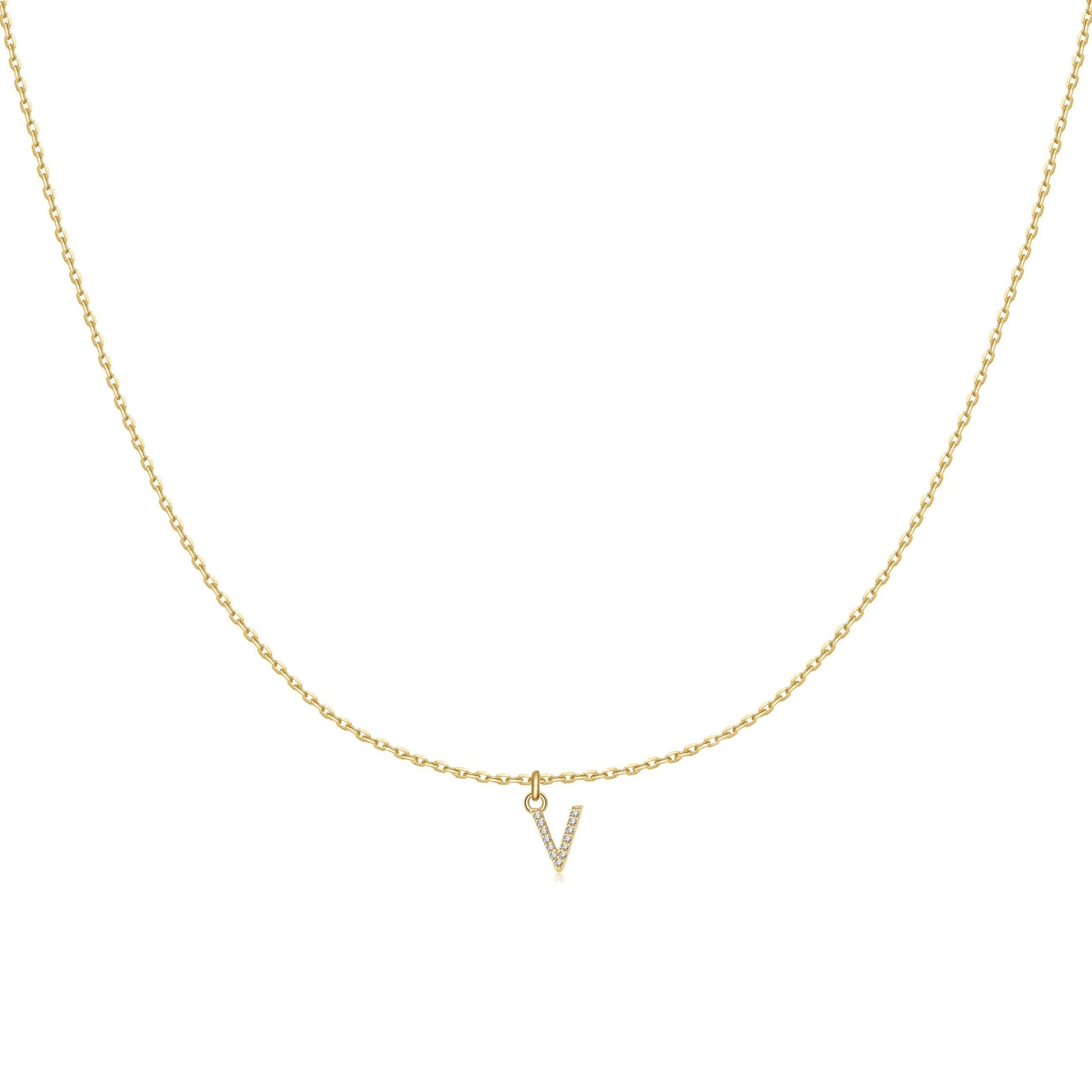 Collier "Little Initiale" ~ Argent Sterling