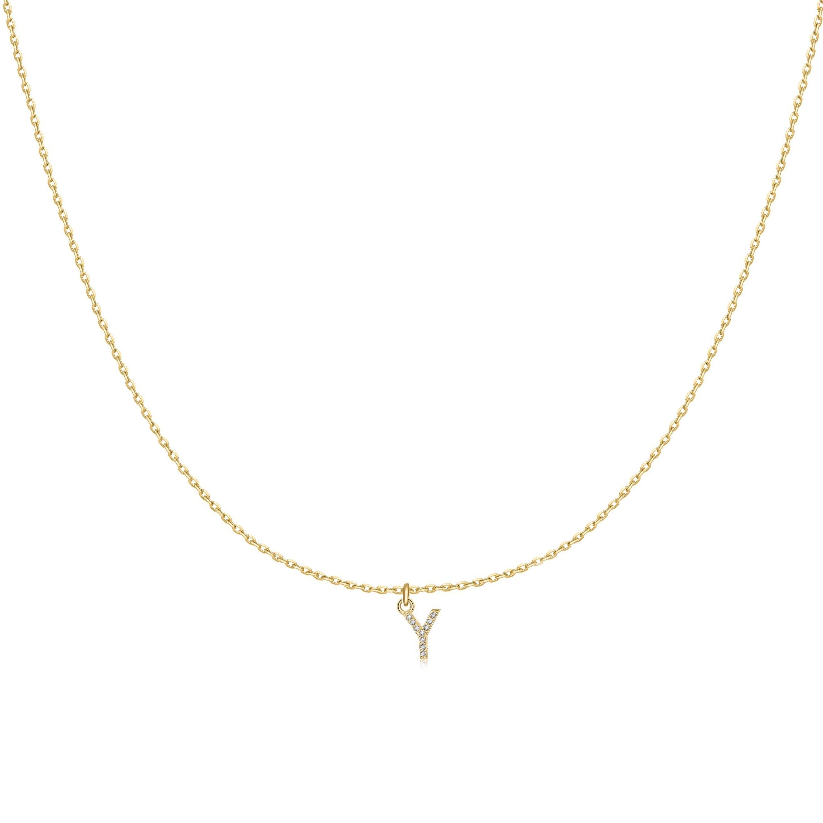 Collier "Little Initiale" ~ Argent Sterling
