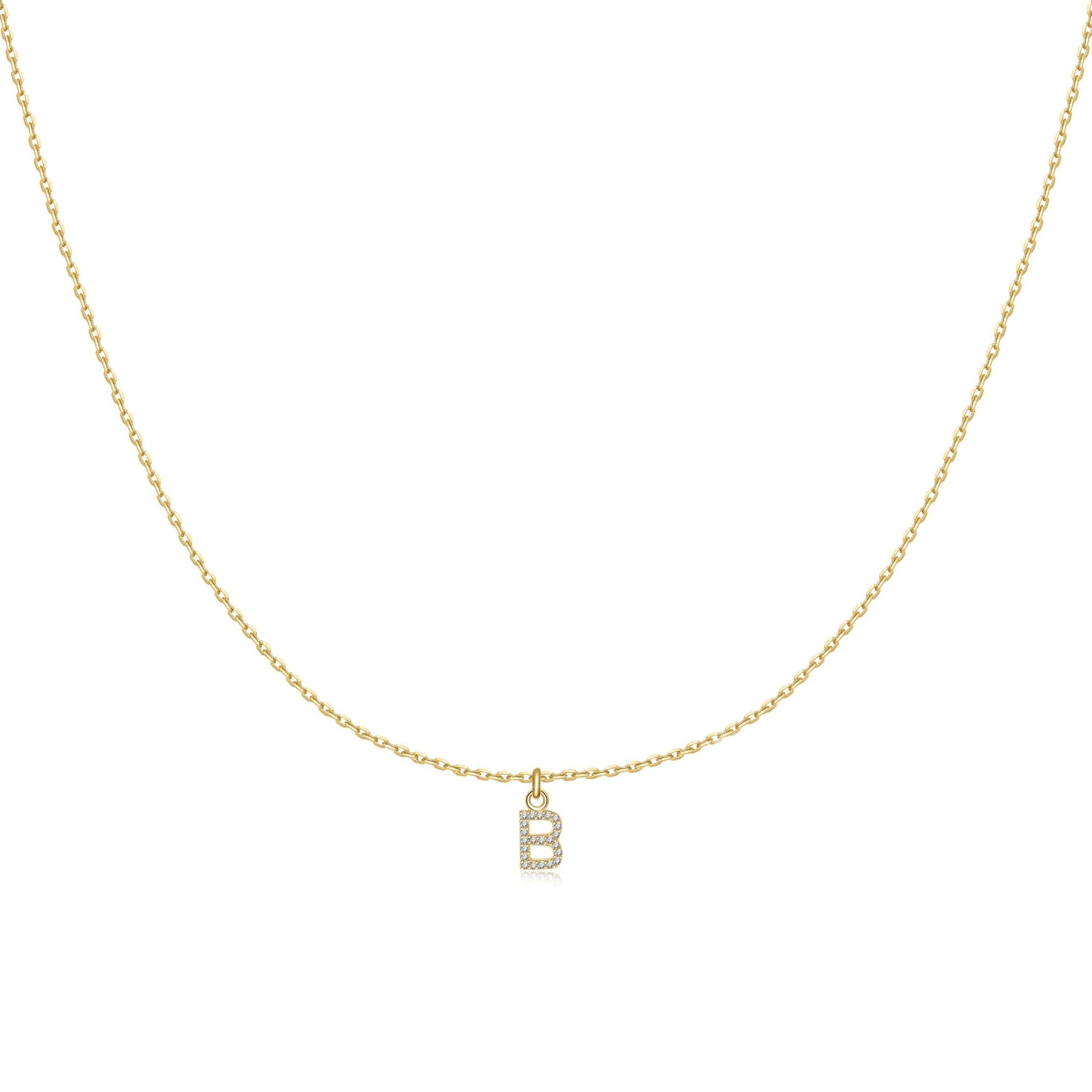 Collier "Little Initiale" ~ Argent Sterling