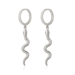 Charger l&#39;image dans la galerie, Boucles &quot;Serpent&quot; ~ Argent Sterling
