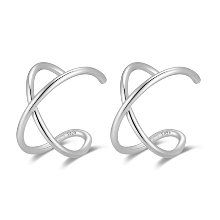 Boucles "Ear Cuff - Under" ~ Argent Sterling