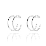 Charger l&#39;image dans la galerie, Boucles &quot;Ear Cuff - U&quot; ~ Argent Sterling
