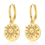 Charger l&#39;image dans la galerie, Boucles &quot;Univers&quot; ~ Argent Sterling
