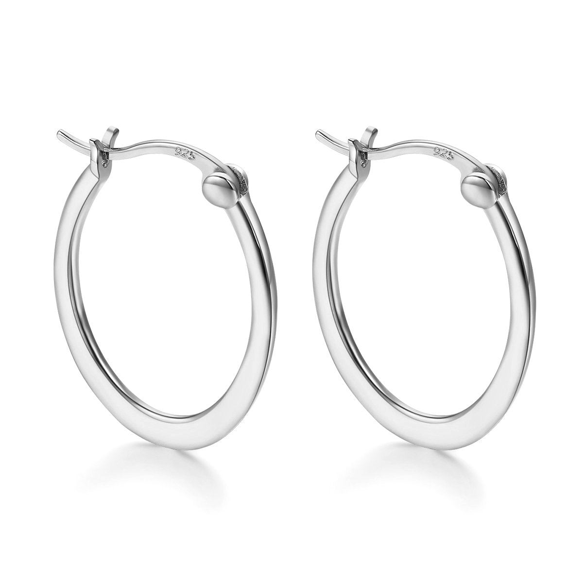 Boucles "Curves" ~ Argent Sterling