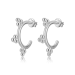 Charger l&#39;image dans la galerie, Boucles &quot;Minimal&quot; ~ Argent Sterling
