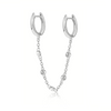 Boucle "Twin" ~ Argent Sterling