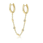 Charger l&#39;image dans la galerie, Boucle &quot;Twin&quot; ~ Argent Sterling
