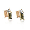 Boucles "Glamour Green" ~ Argent Sterling
