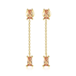 Charger l&#39;image dans la galerie, Boucles &quot;Champagne Ligne&quot; ~ Argent Sterling
