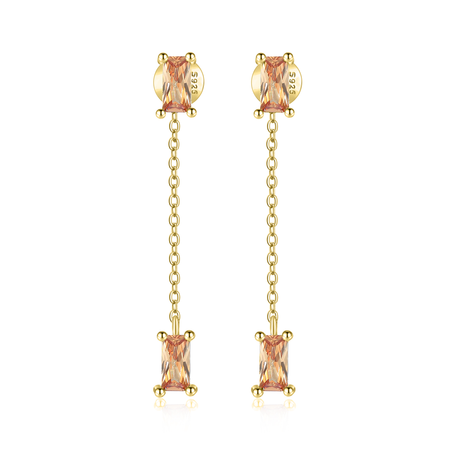Boucles "Champagne Ligne" ~ Argent Sterling
