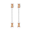 Boucles "Champagne Ligne" ~ Argent Sterling