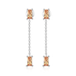 Charger l&#39;image dans la galerie, Boucles &quot;Champagne Ligne&quot; ~ Argent Sterling
