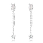 Charger l&#39;image dans la galerie, Boucles &quot;Long Purity&quot; ~ Argent Sterling

