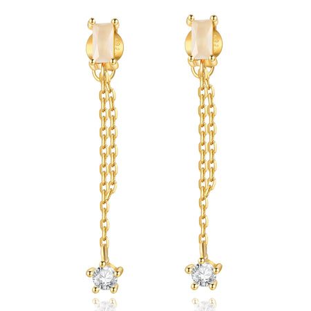 Boucles "Long Purity" ~ Argent Sterling