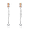 Boucles "Champagne Shot" ~ Argent Sterling
