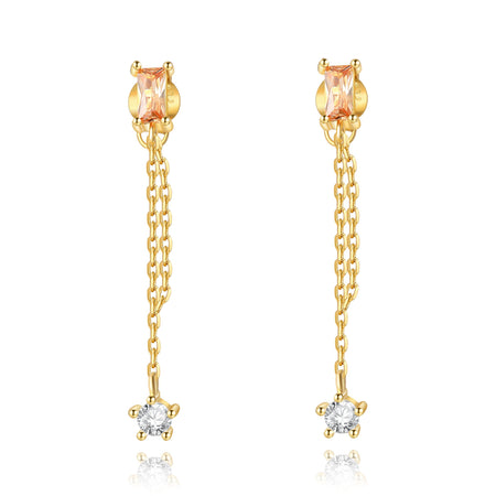 Boucles "Champagne Shot" ~ Argent Sterling