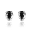 Boucles "Black Shine" ~ Argent Sterling