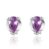 Boucles "Violet" ~ Argent Sterling