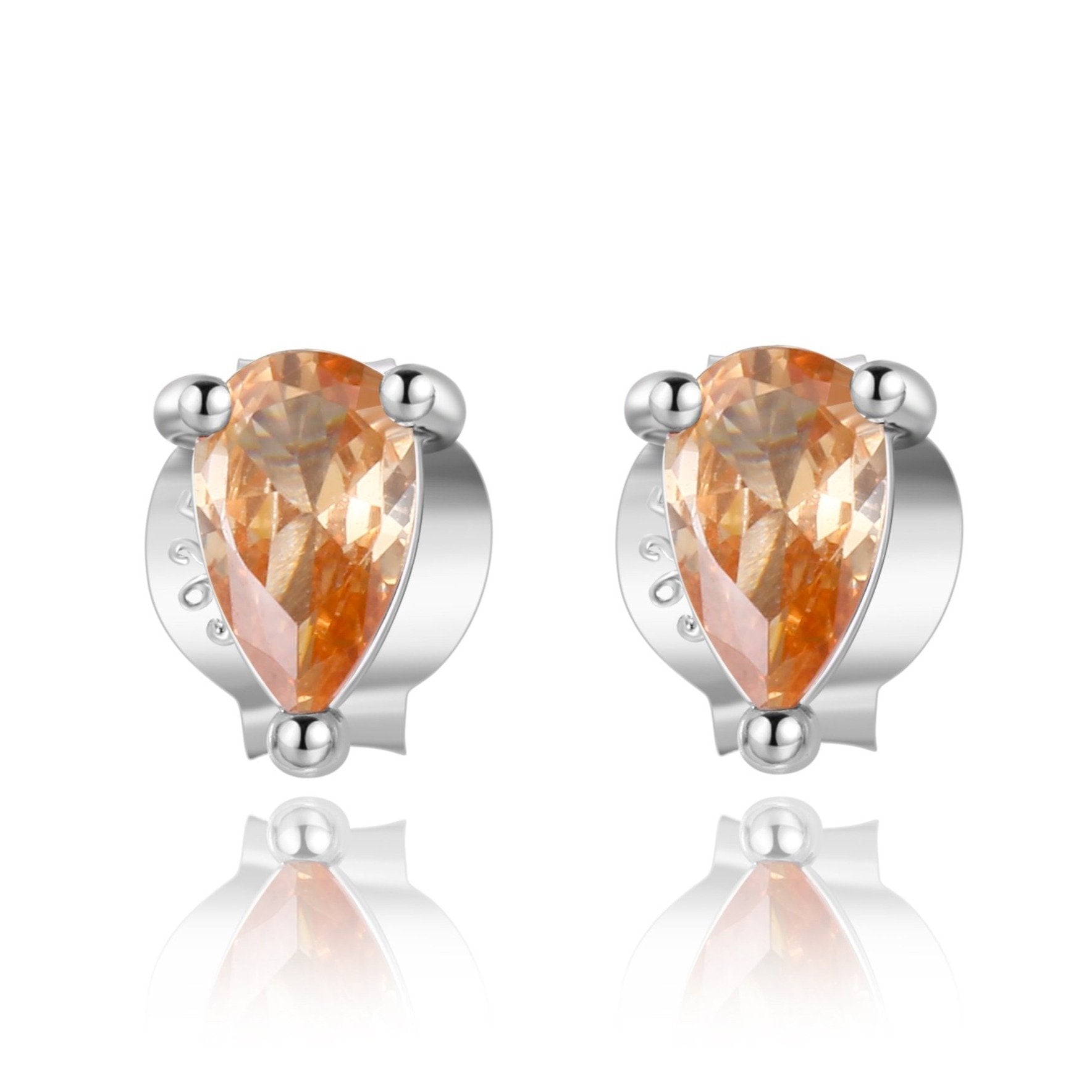 Boucles "Champagne" ~ Argent Sterling