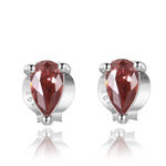 Charger l&#39;image dans la galerie, Boucles &quot;Red Wine&quot; ~ Argent Sterling
