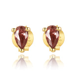 Charger l&#39;image dans la galerie, Boucles &quot;Red Wine&quot; ~ Argent Sterling
