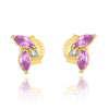 Boucles "Sensation Violette" ~ Argent Sterling