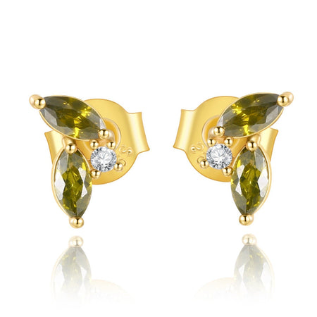 Boucles "Sensation Verte" ~ Argent Sterling