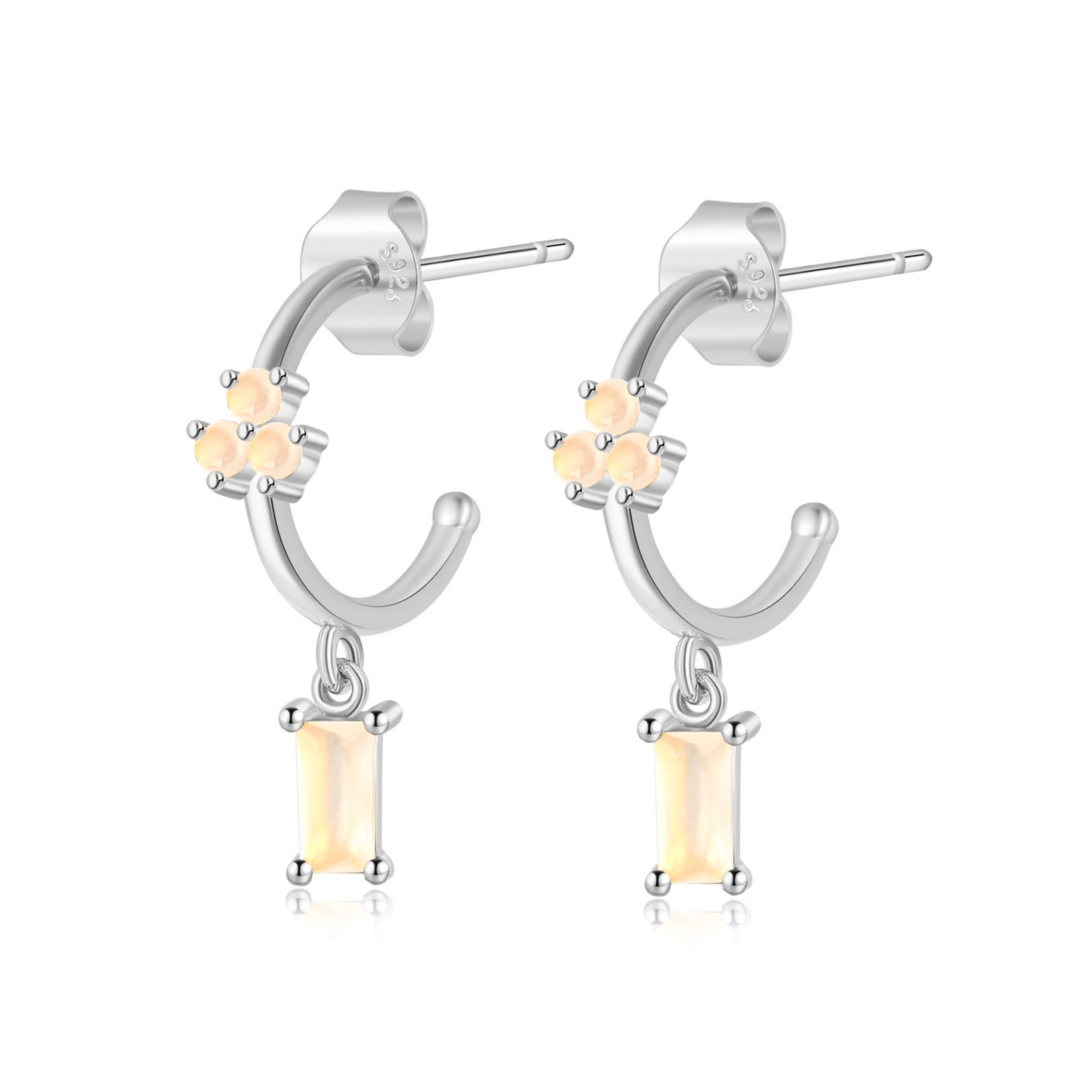 Boucles "Royal" ~ Argent Sterling
