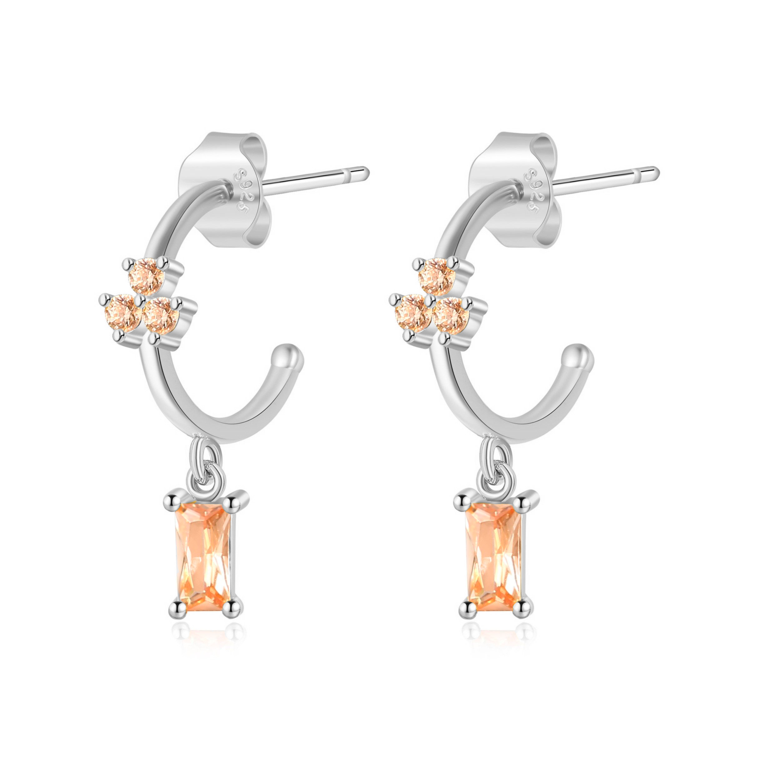 Boucles "Aura" ~ Argent Sterling