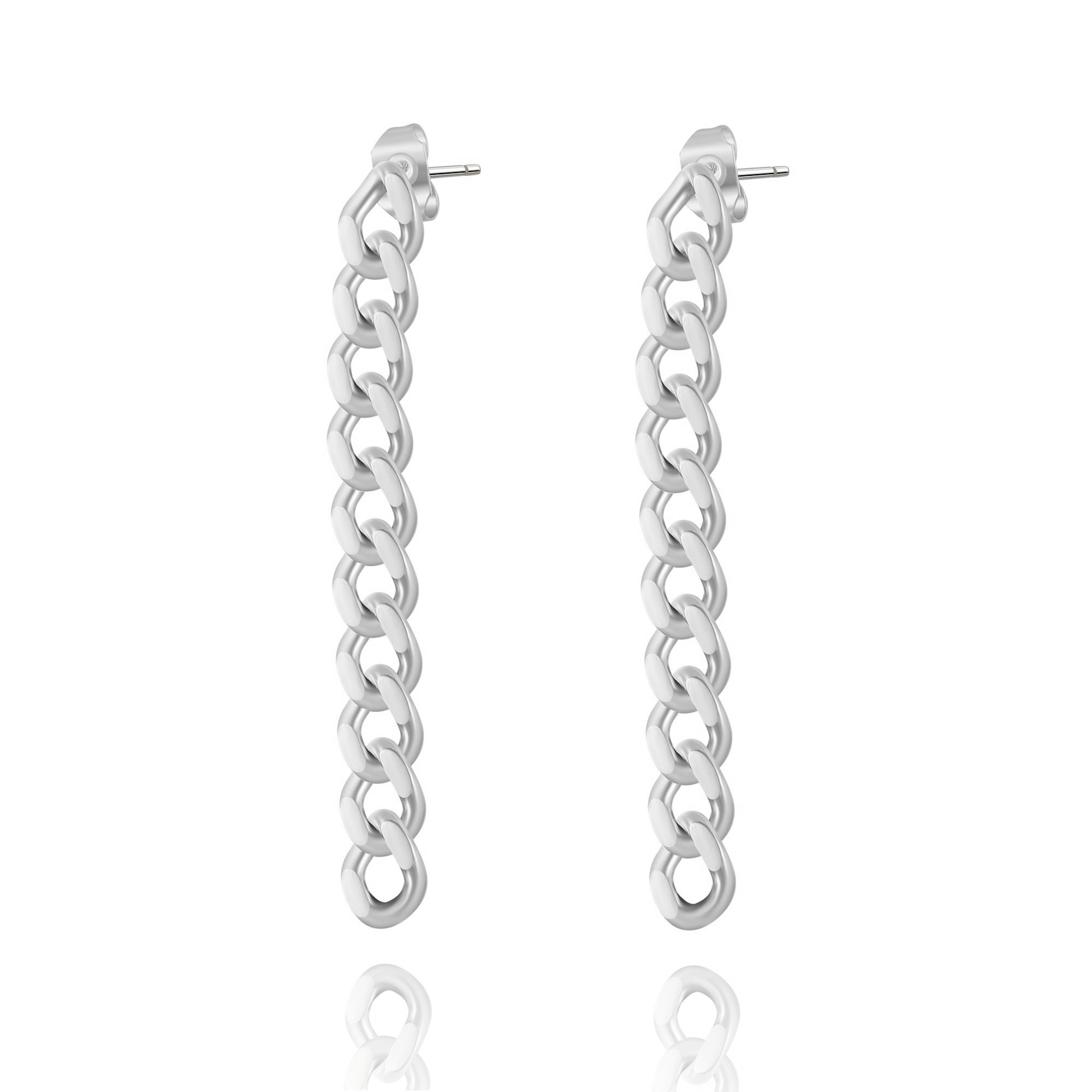 Boucles "Petite Chaîne" ~ Argent Sterling