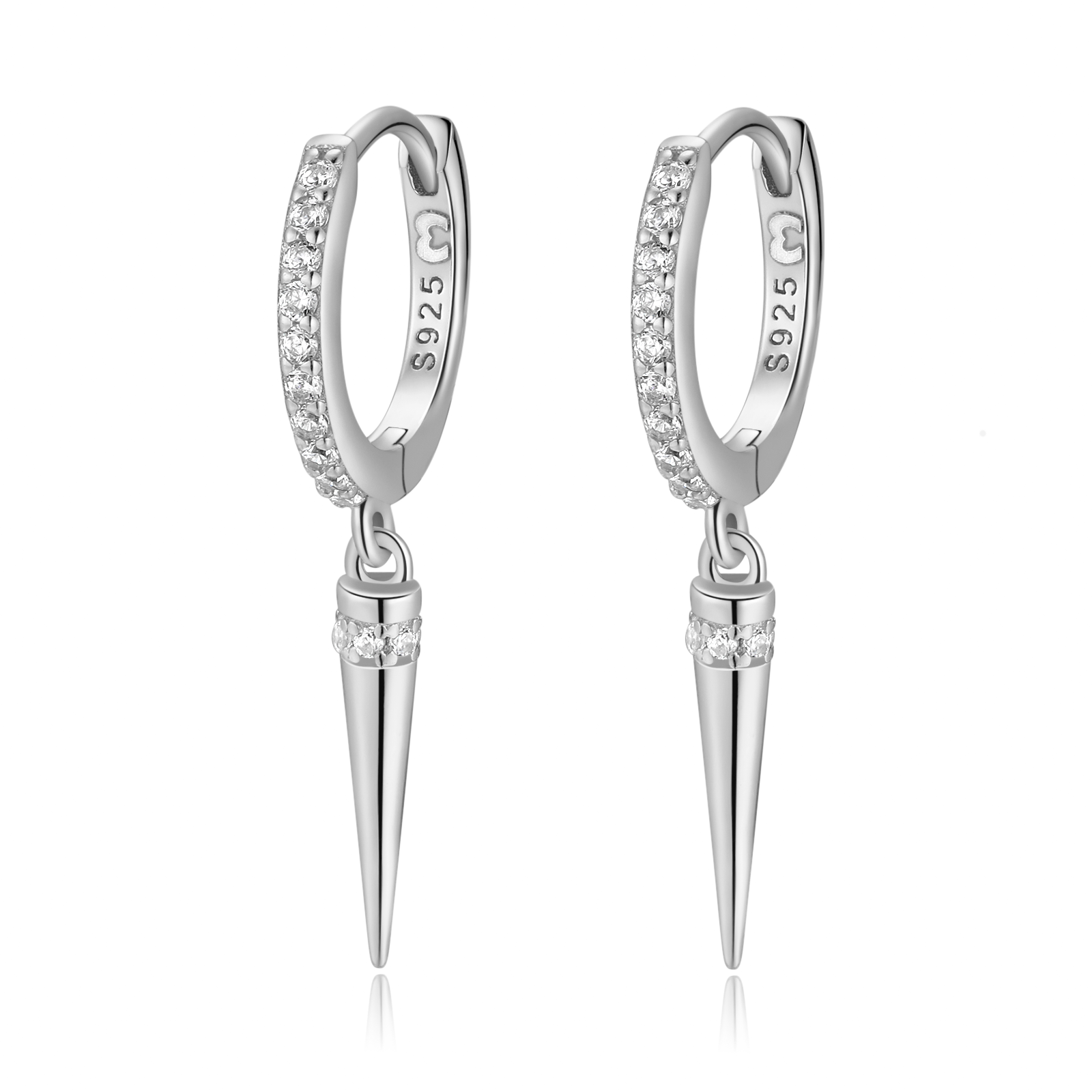 Boucles "Pendulum" ~ Argent Sterling