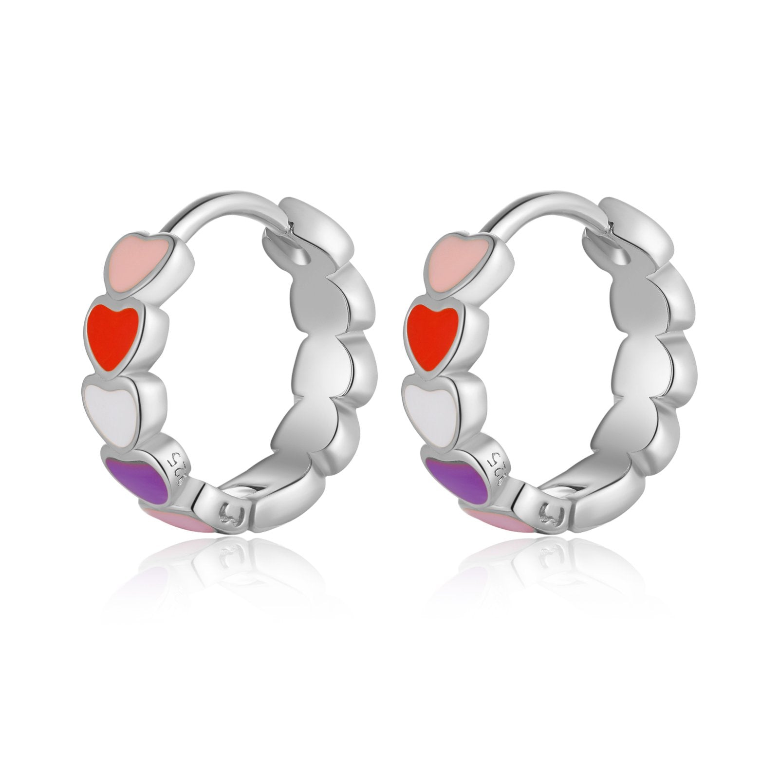 Boucles "Coloring Love" ~ Argent Sterling