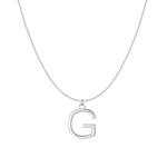 Charger l&#39;image dans la galerie, Collier &quot;Lettre&quot; ~ Argent Sterling
