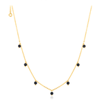 Charger l&#39;image dans la galerie, Collier &quot;Perles Noires&quot; ~ Argent Sterling
