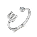 Charger l&#39;image dans la galerie, Bague &quot;Top Lettre&quot; ~ Argent Sterling
