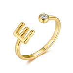 Charger l&#39;image dans la galerie, Bague &quot;Top Lettre&quot; ~ Argent Sterling
