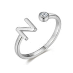 Charger l&#39;image dans la galerie, Bague &quot;Top Lettre&quot; ~ Argent Sterling
